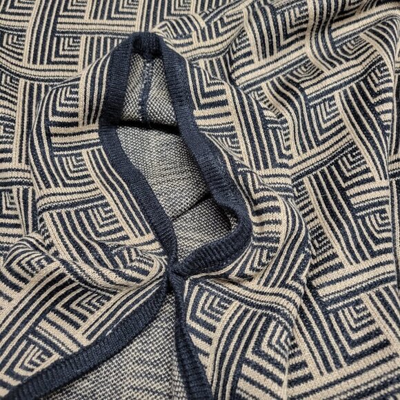 Brown and Black Shrug Shawl Cape with Armholes - Picture 5 of 10